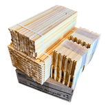 Medium 6 1/4-Inch Frame, Grooved Top / Grooved Bottom With Double Wax Foundation