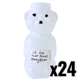 12 oz Plastic Flat Panel Honey Bears