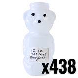 12 oz Plastic Flat Panel Honey Bears