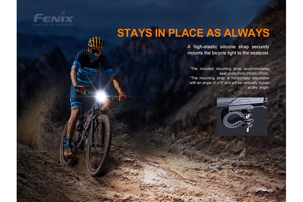 Fenix BC26R LED Bike Light + FREE BC05R V2 Tail Light Bundle -- OPEN BOX