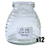 12 oz Glass Skep Jars
