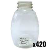 12 oz Plastic Classic Honey Jar