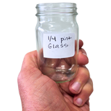 1/4 pint Glass Jars - 4 1/4 oz