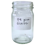 1/4 pint Glass Jars - 4 1/4 oz