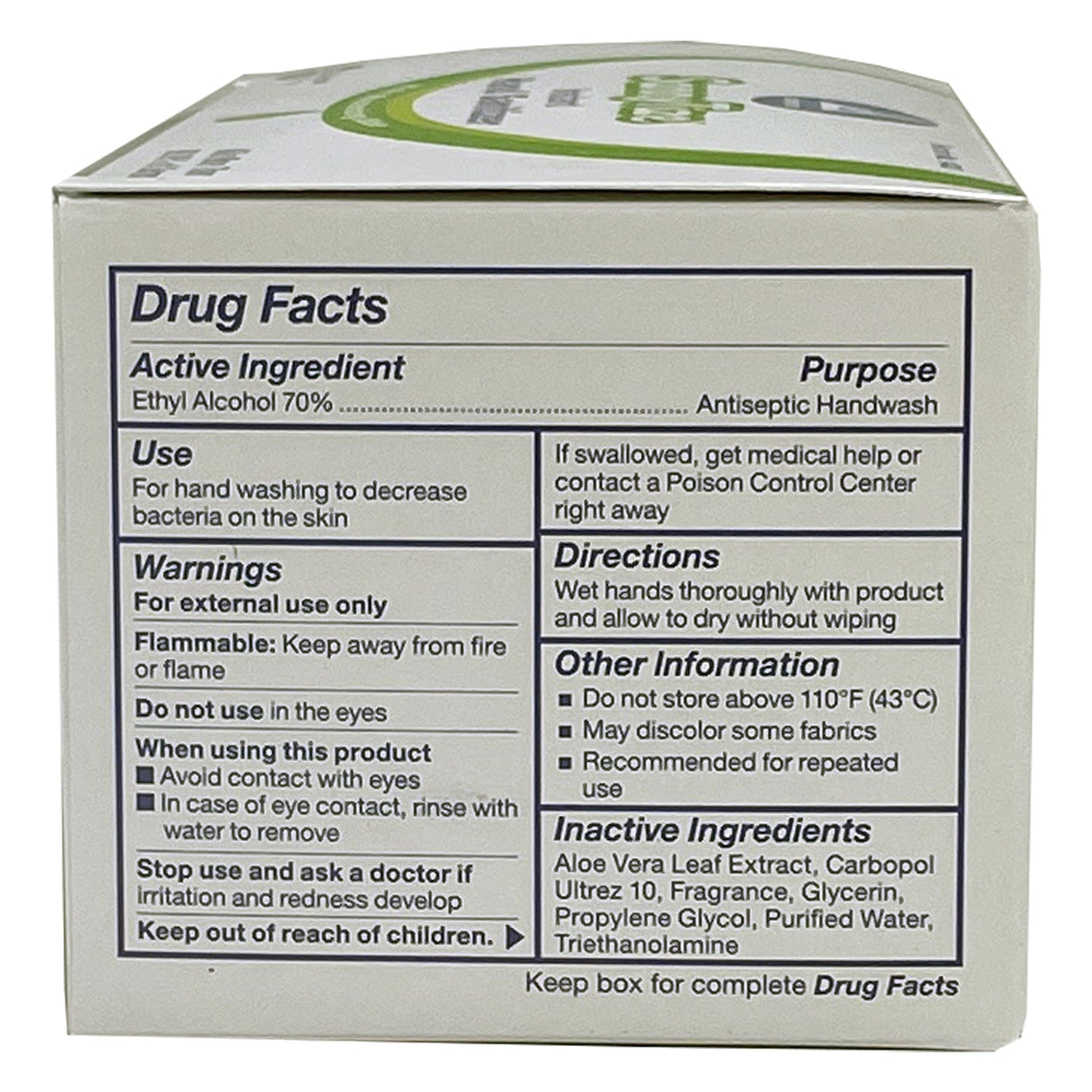 SannyTize Instant Hand Sanitizer, 0.9g Packet, Box of 144