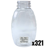 16 oz Plastic Classic Honey Jars