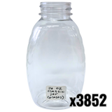 16 oz Plastic Classic Honey Jars