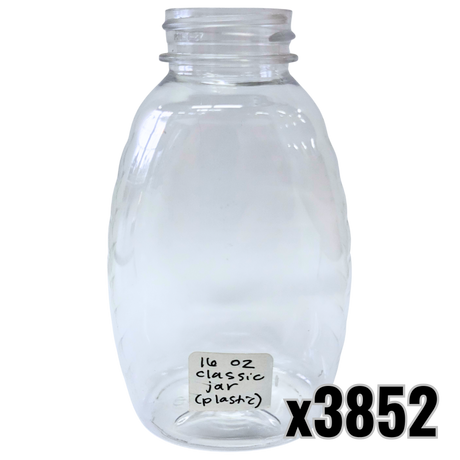 16 oz Plastic Classic Honey Jars