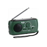 Kaito KA332W Portable Hand Crank Solar AM/FM NOAA Weather Radio Green