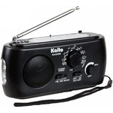 Kaito KA332W Portable Hand Crank Solar AM/FM NOAA Weather Radio Black