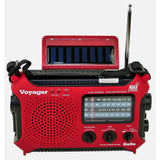 Kaito KA500 AM FM Shortwave Solar Crank Emergency Weather Alert Radio - Red