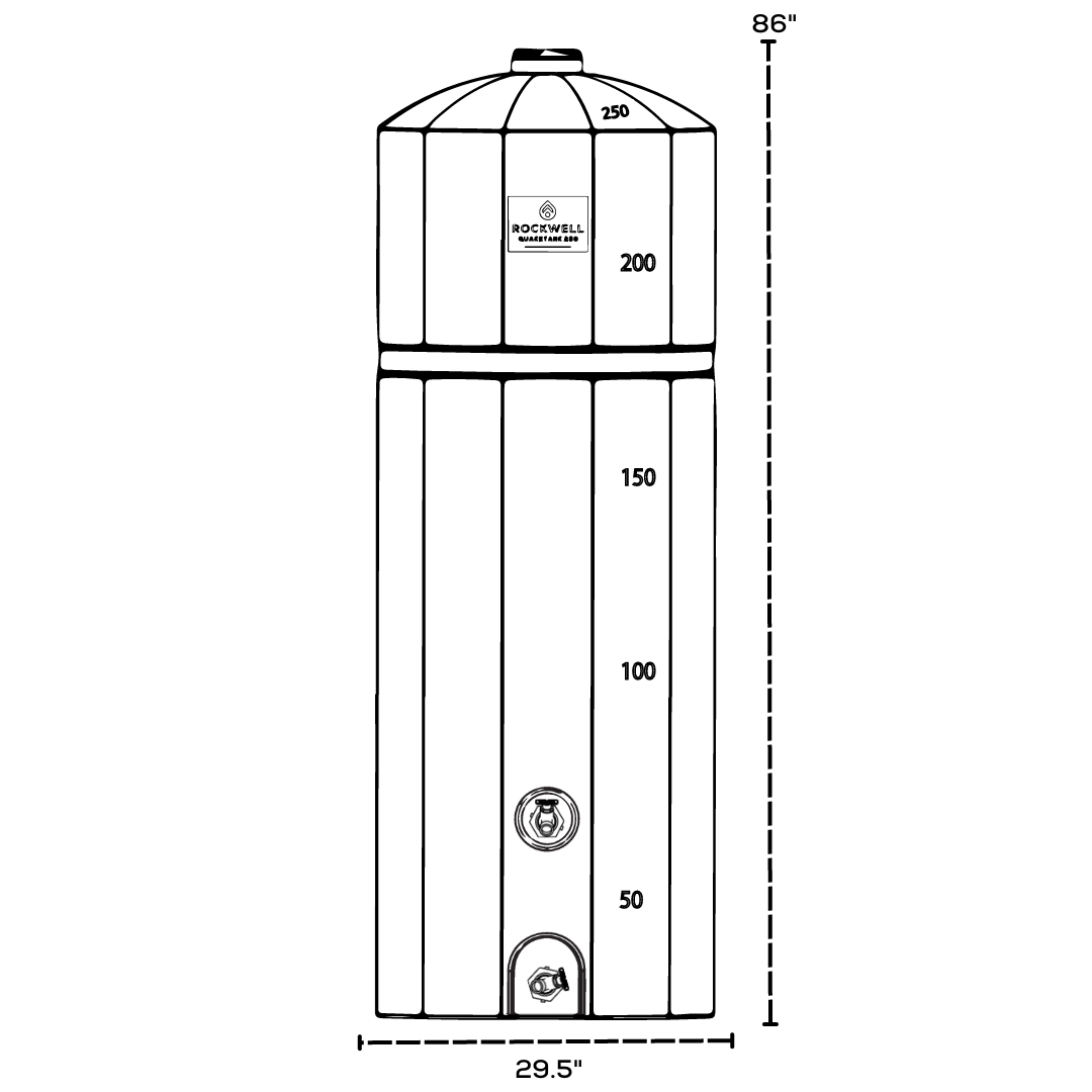 QuakeTank 250 Gallon Water Tank