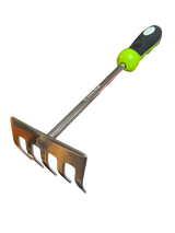 Stainless Steel 5 Tine Rake Cultivator Tiller Tool