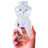 24 oz Plastic Flat Panel Honey Bears