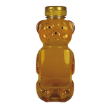 24 oz Plastic Flat Panel Honey Bears