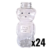 24 oz Plastic Flat Panel Honey Bears