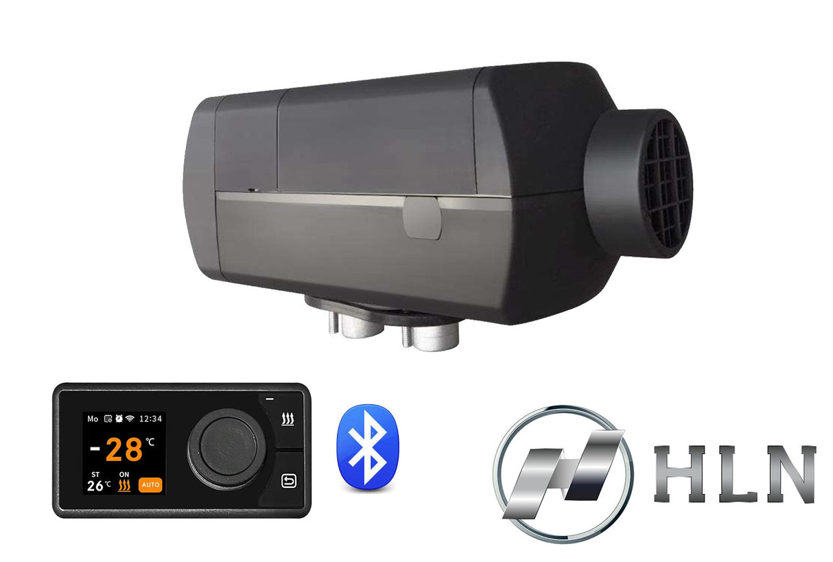 HLN Bluetooth 2kW PRO Air Diesel Heater 12v -40F, Vehicle Original Equipment; Installation Kits Included