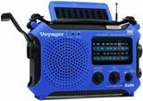 Kaito KA500 AM FM Shortwave Solar Crank Emergency NOAA Weather Alert Radio Blue