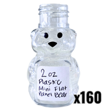2 oz Plastic Mini Flat Panel Honey Bears
