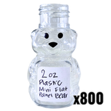 2 oz Plastic Mini Flat Panel Honey Bears