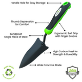 3pc Hand Trowel Transplanter Cultivator