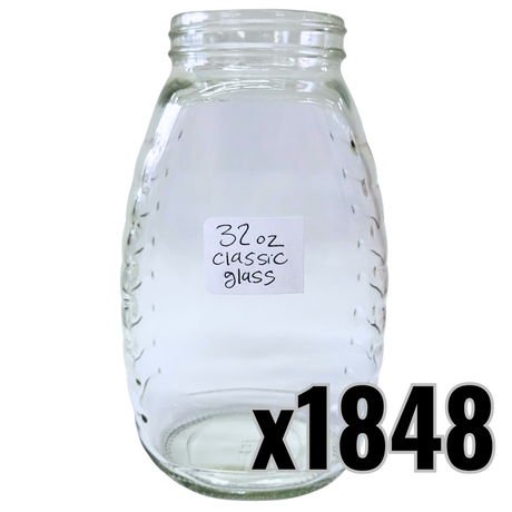 32 oz Glass Classic Honey Jars