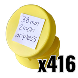 38mm 2-inch Inverted, Dripless Honey Jar Lids