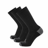 3 Pack Carbon - Casual Crew Midweight Merino Wool Sock