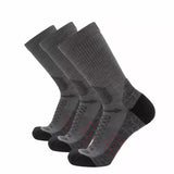 3 Pack Graphite - Hike Crew Midweight Merino Wool Sock