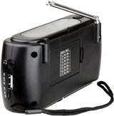 Kaito KA332W Portable Hand Crank Solar AM/FM NOAA Weather Radio Black