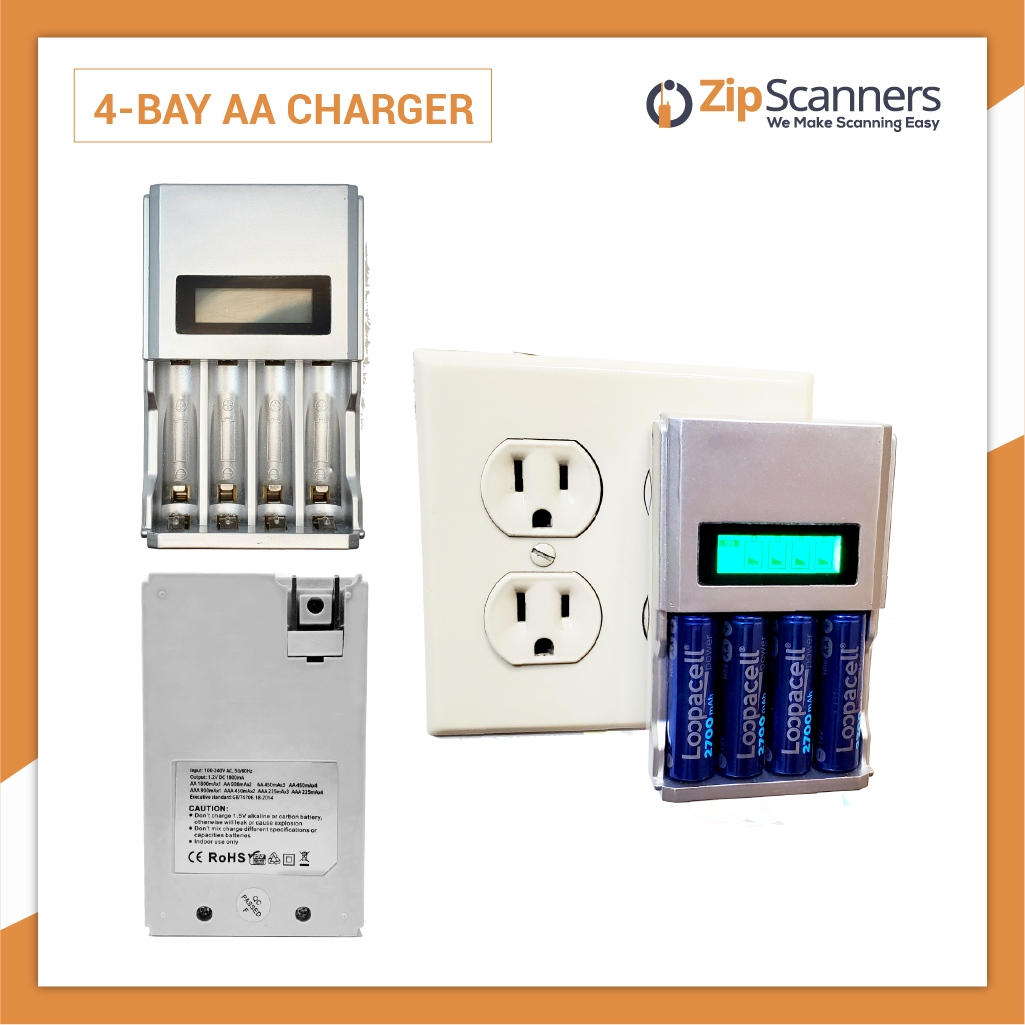 4 Bay AA Battery Charger
