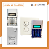 4 Bay AA Battery Charger