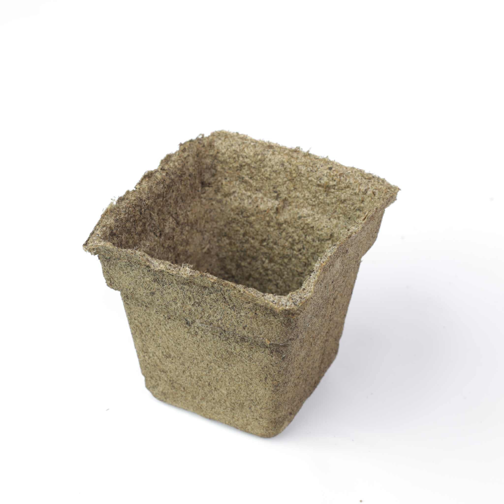 CowPots #4 Square Biodegradable Planting Pots – 90 Count, Eco-Friendly