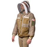 Sting Stopper Professional Ventilated Beekeeping Jacket - Olive Green