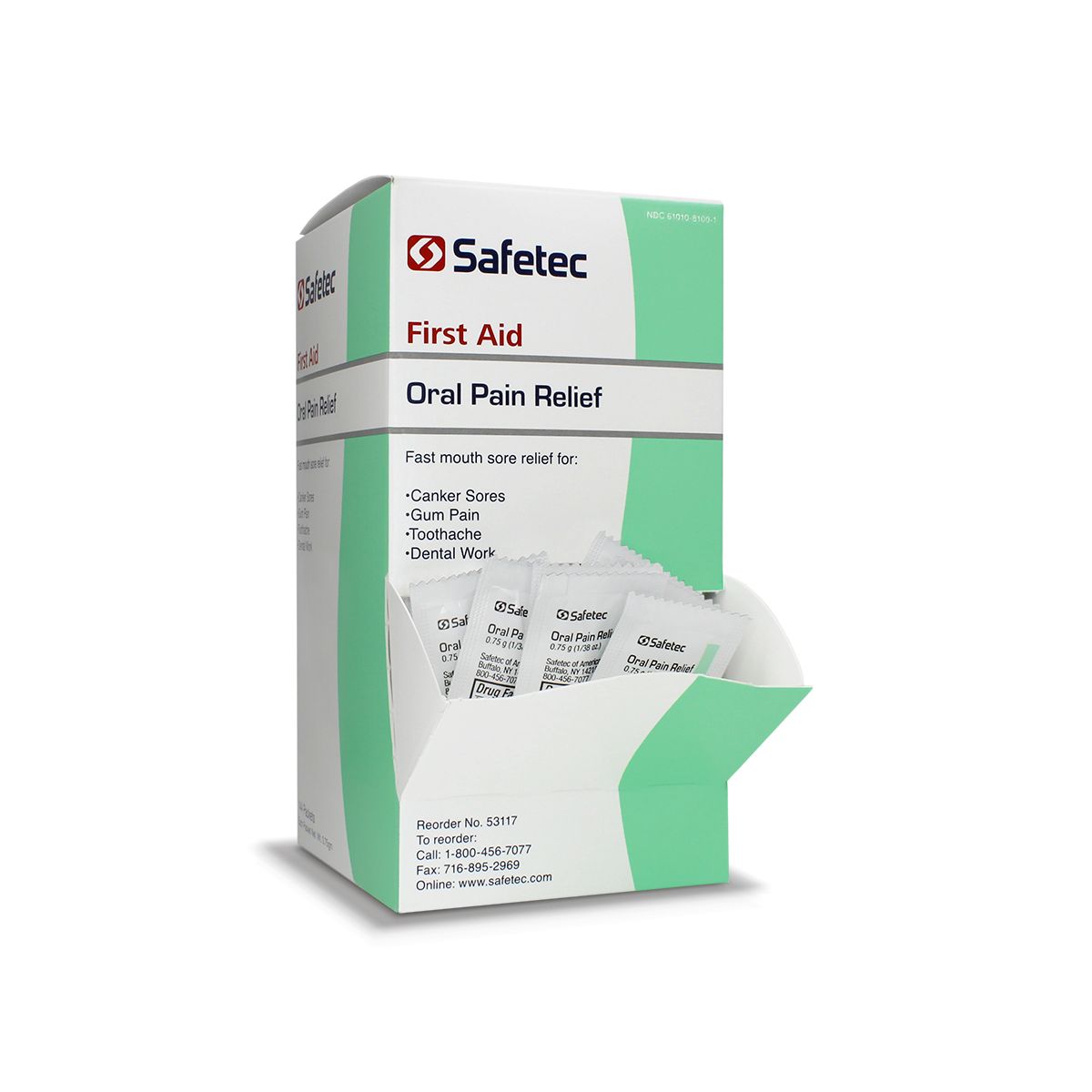 Oral Pain Relief Gel .75 g Packet, 144 Per Box