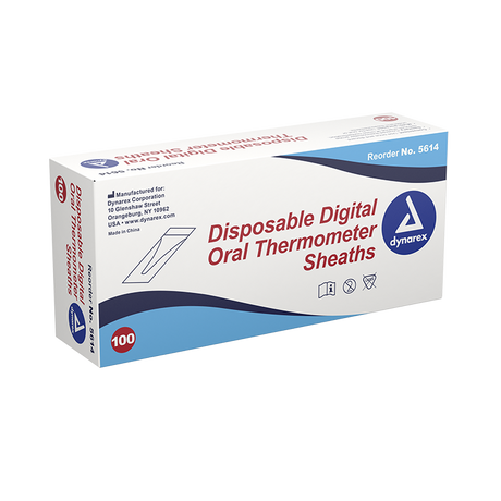Digital Thermometer Sheaths, 100 Per Box