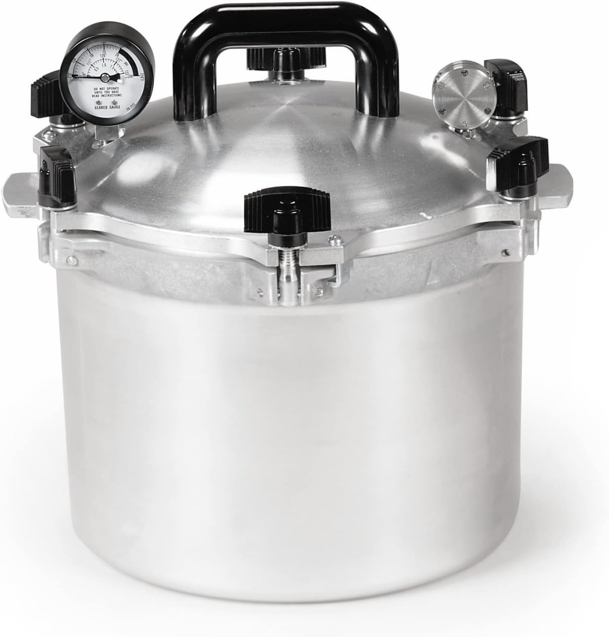 All American 1930: 10.5qt Pressure Cooker/Canner (The 910) - Exclusive Metal-to-Metal Sealing System - Easy to Open & Close - Suitable for Gas, Electric, or Flat Top Stoves - Made in the USA