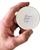 63mm Plastic Lids with Liner
