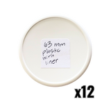 63mm Plastic Lids with Liner