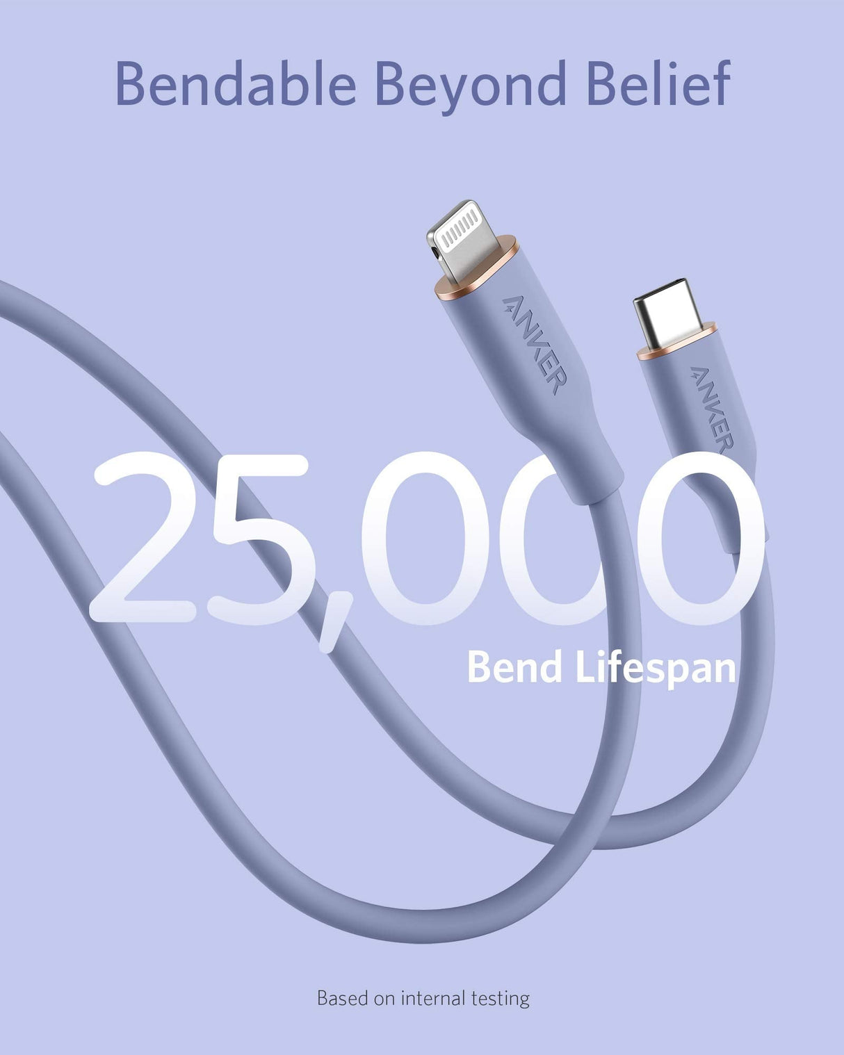 Anker <b>641</b> USB-C to Lightning Cable (Flow, Silicone)