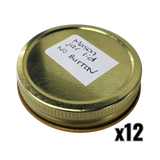 70 mm Mason Canning Jar Lid - Gold