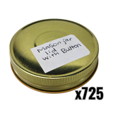 70 mm Mason Canning Jar Lid - Gold