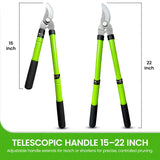 Telescoping Bypass Loppers Tree Trimmer Clipper