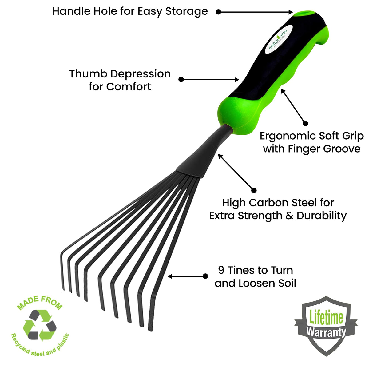 Hand Rake Soil Tiller