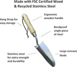 Classic Garden Tool Set - Includes Hand Trowel Transplanter Cultivator