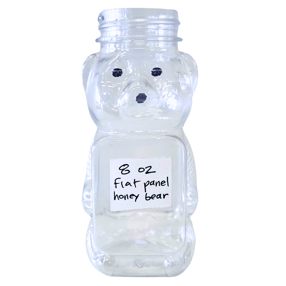 8 oz Plastic Flat Panel Honey Bears