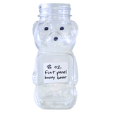 8 oz Plastic Flat Panel Honey Bears