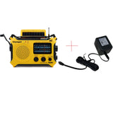 Kaito KA500 Voyager Solar Crank Emergency Weather Alert Radio with Adapter