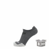8 Pairs Basalt - Run No Show Runweight Merino Wool Sock