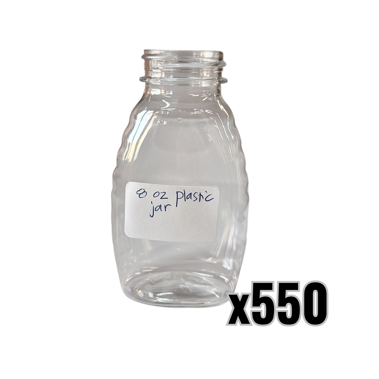 8 oz Plastic Classic Honey Jars